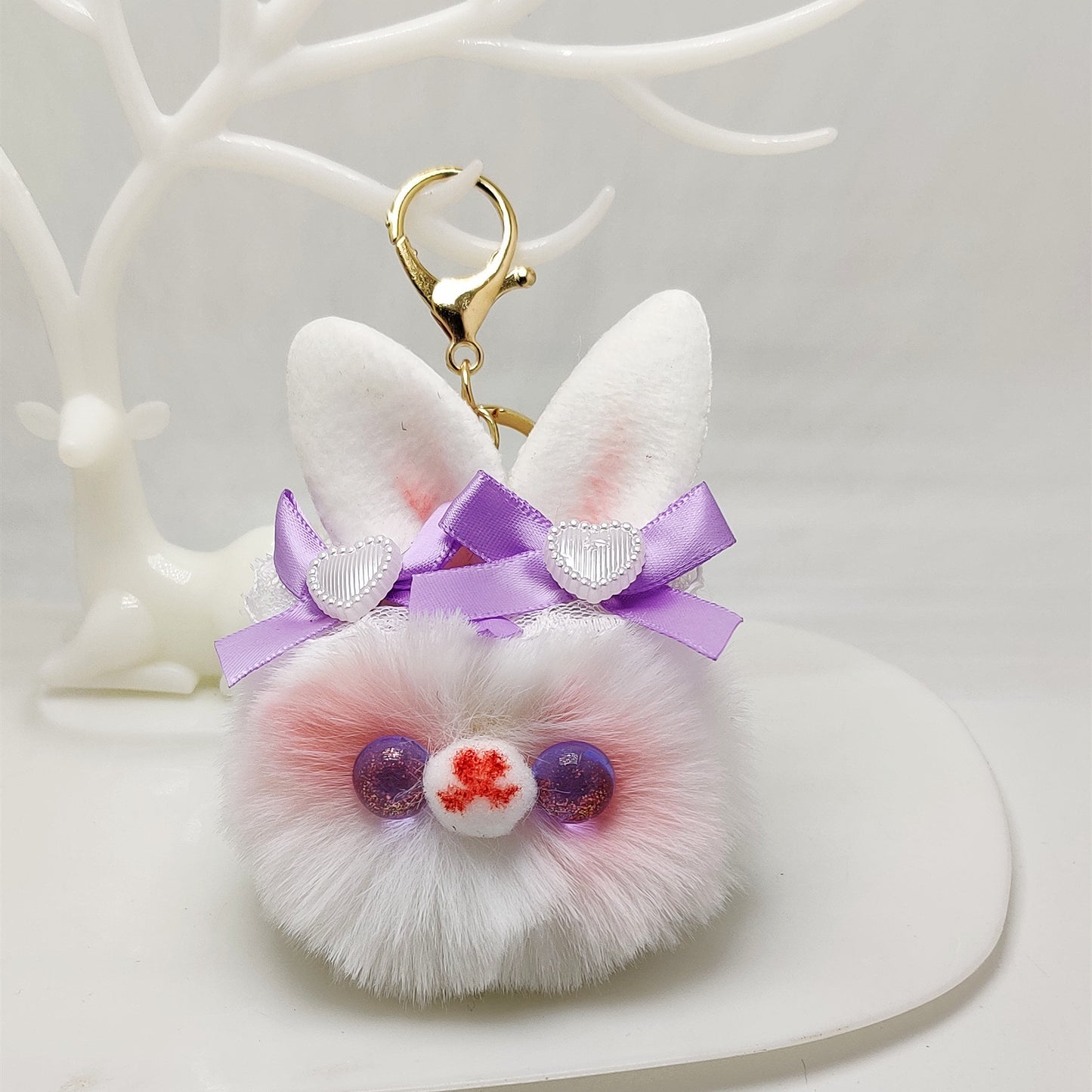 New arrival beautiful cute  rabbit  keychain