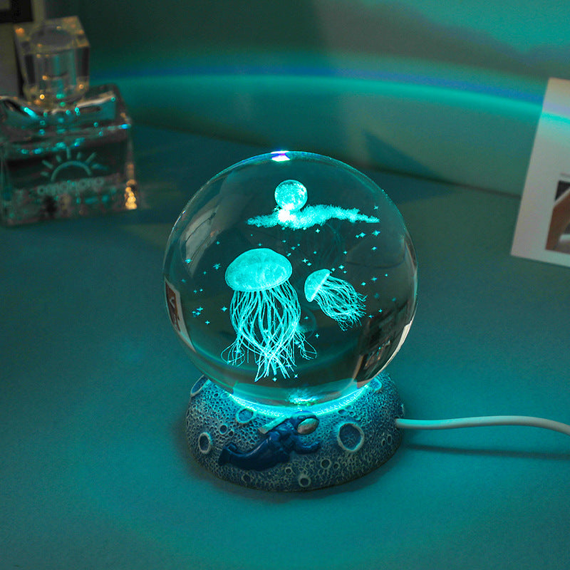 New arrival 3D Crystal Night Light