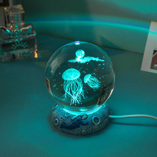 New arrival 3D Crystal Night Light