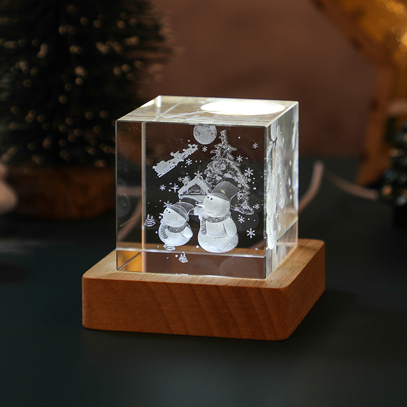 New arrival 3D Crystal Night Light
