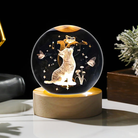 New arrival 3D Crystal Night Light