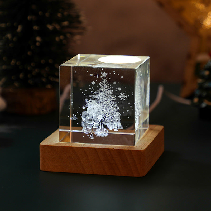 New arrival 3D Crystal Night Light